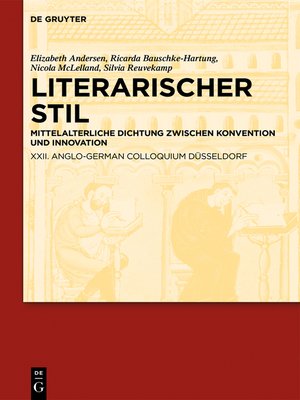 cover image of Literarischer Stil